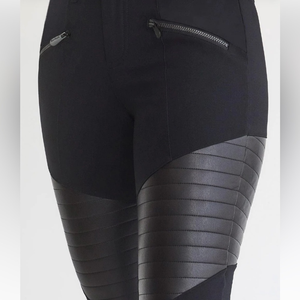 Alp N Rock Sloan High Rise Moto Pant w/ vegan friendly leather patches 🐈‍⬛ SMALL - Picture 4 of 16